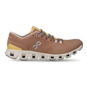 On Cloud X sneakers, mocha/sand color - only worn once. Size 6.5